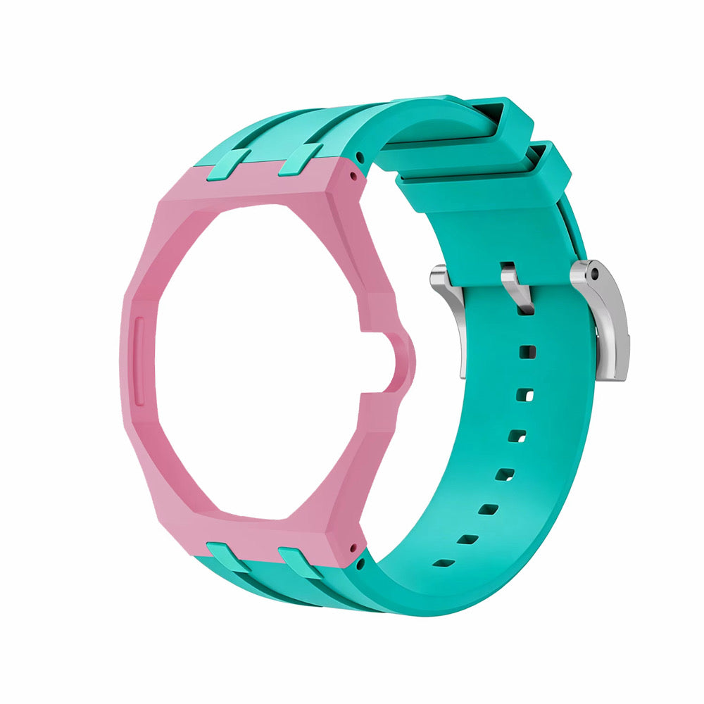 Bracelet en caoutchouc pour AP x Swatch Royal Pop vert/rose